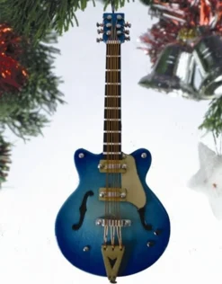 Blue Gibson Electric Guitar