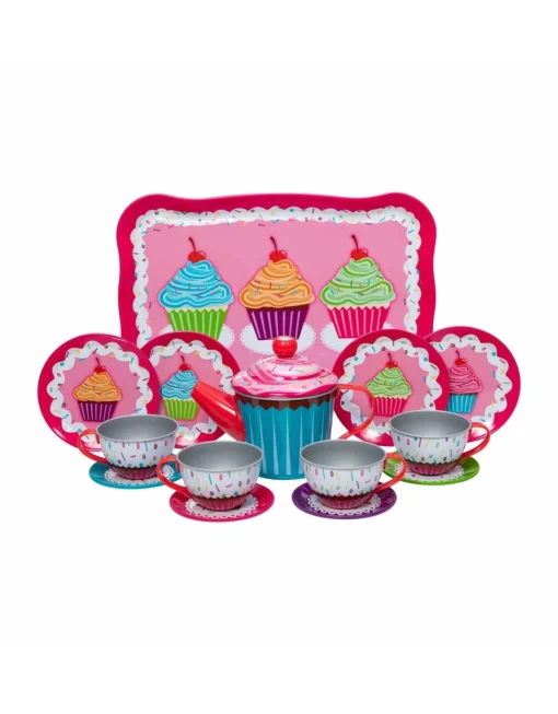 Cupcakes Tin Tea Set
