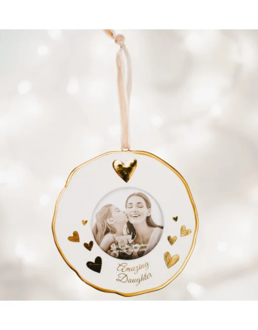 Daughter Photo Frame Ornament 4"