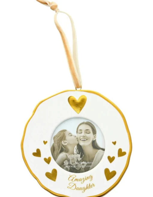 Daughter Photo Frame Ornament 4"