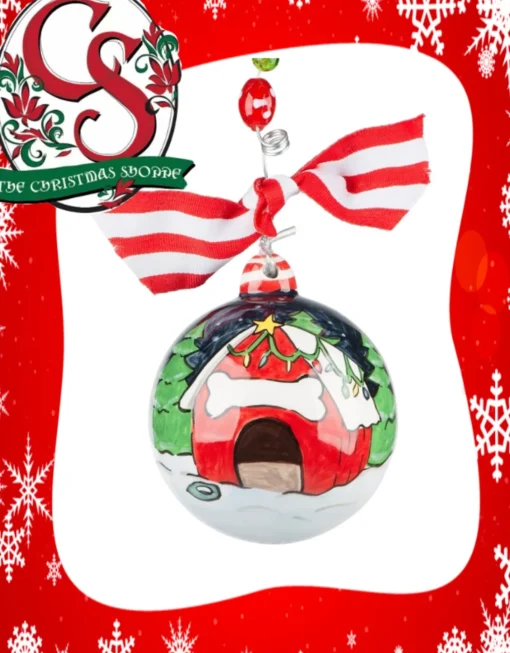 Dog House Ball Ornament