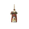 Frohe Weihnachten German Santa Ornament