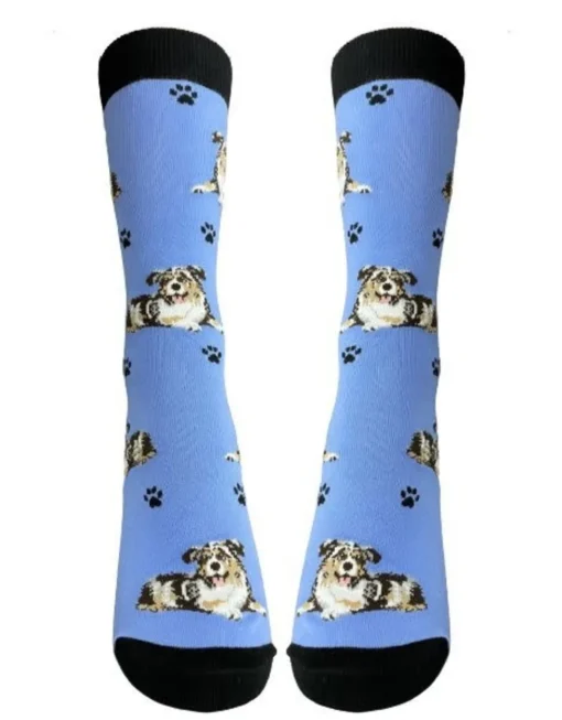 Full Body Australian Shepherd Socks