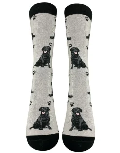 Full Body Black Labrador Socks