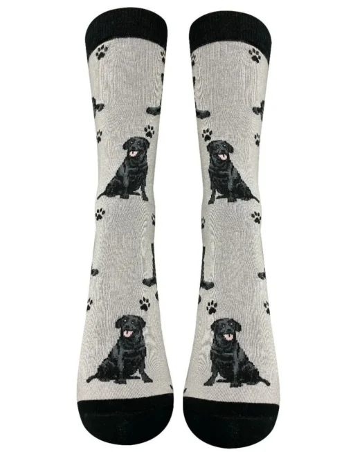 Full Body Black Labrador Socks