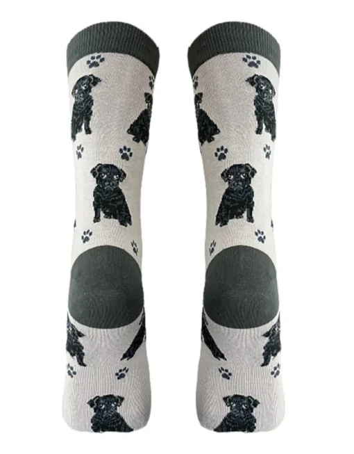 Full Body Black Pug Socks