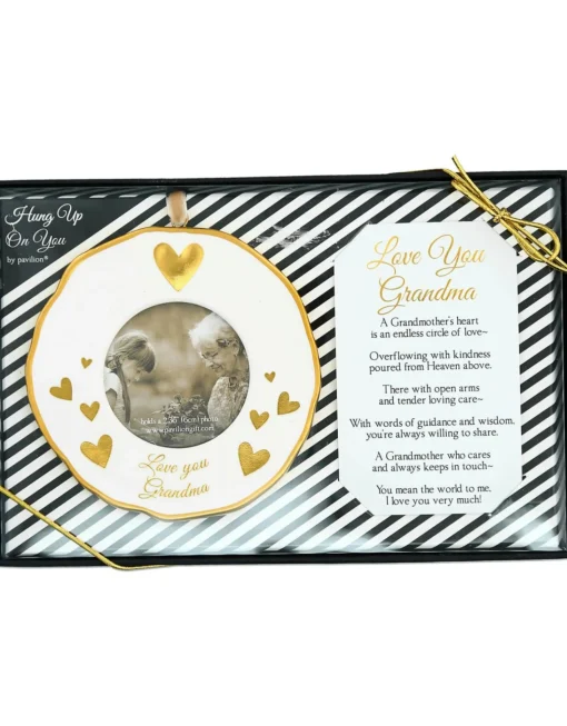 Grandma Photo Frame Ornament 4"