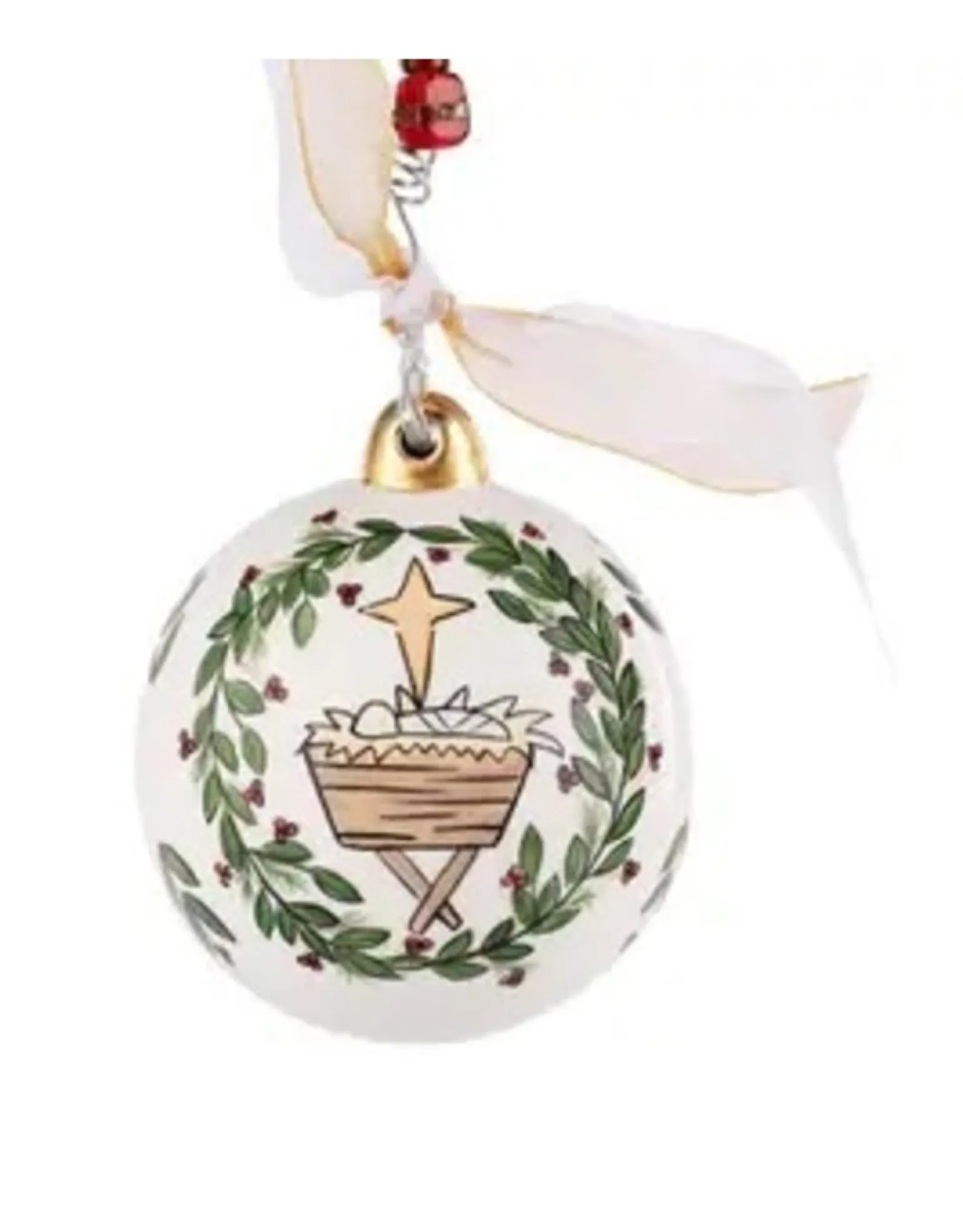 Let Us Adore Him Ball Ornament