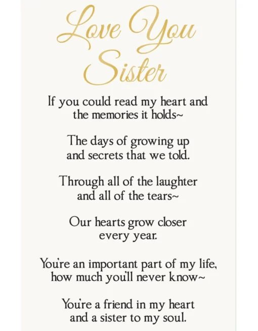 Love You Sister Photo Frame Ornament