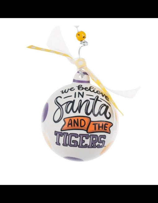 Lsu We Believe Ball Ornament
