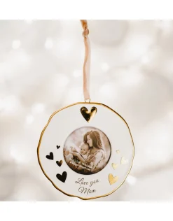Mom Photo Frame Ornament 4"