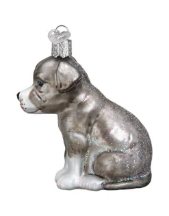 Pitbull Pup Ornament