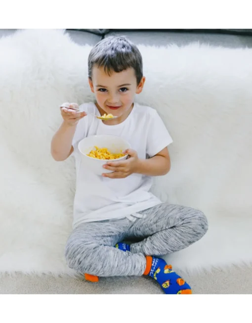 Say Mac & Cheese Youth Socks (S/M)
