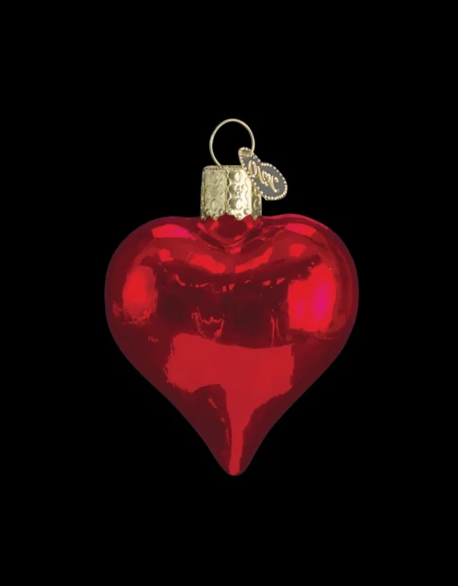 Shiny Red Heart Ornament