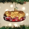 Sleepy Golden Retriever Ornament