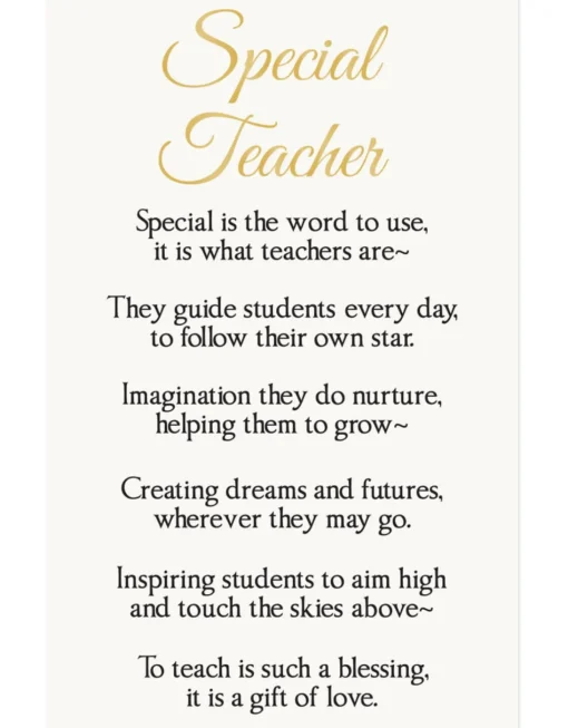 Special Teacher Photo Frame Ornament