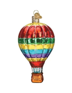 Vibrant Hot Air Balloon Ornament
