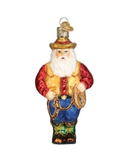 Western Santa Ornament